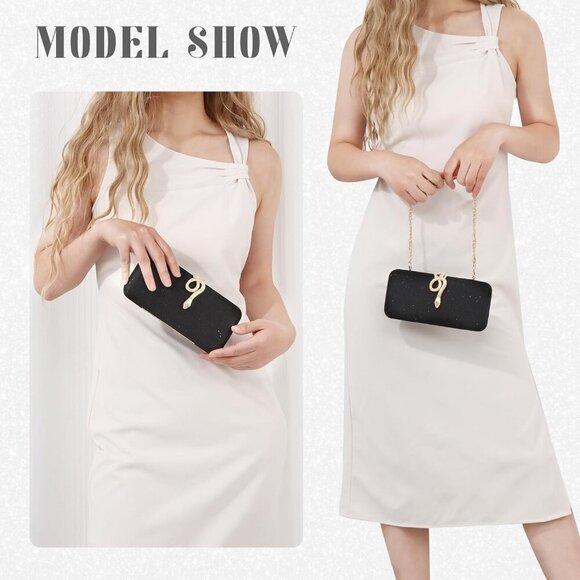 Sparkling Evening Handbag with Versatile Carrying Options - Ideal for Events - Picture 6 of 7